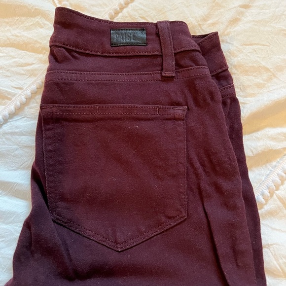 Paige Verdugo ankle jeans in aubergine- size 25 - Picture 2 of 8